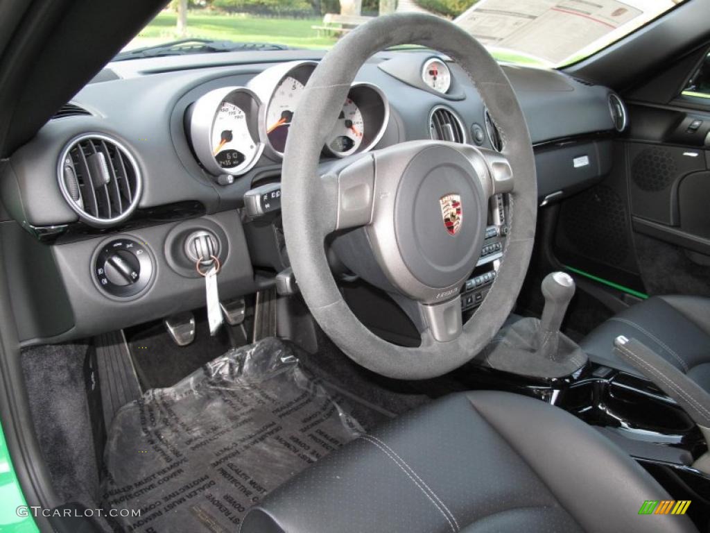 2008 Porsche Cayman S Sport Black Dashboard Photo #47909829