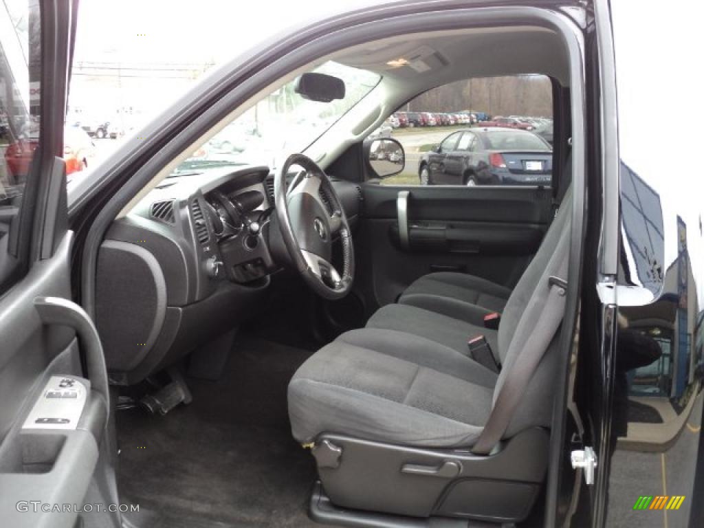 2008 Silverado 1500 LT Regular Cab 4x4 - Black / Ebony photo #6