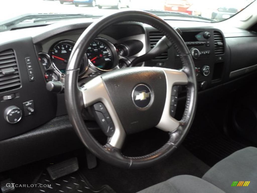 2008 Silverado 1500 LT Regular Cab 4x4 - Black / Ebony photo #13