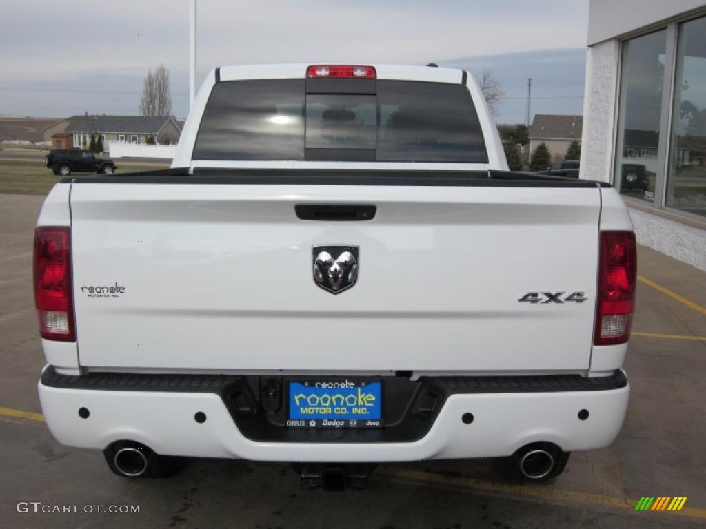 2011 Ram 1500 Sport Crew Cab 4x4 - Bright White / Dark Slate Gray photo #3