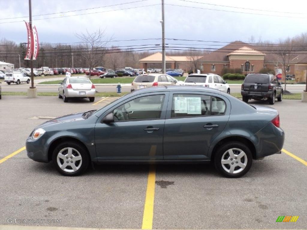 2007 Cobalt LS Sedan - Blue Granite Metallic / Gray photo #5