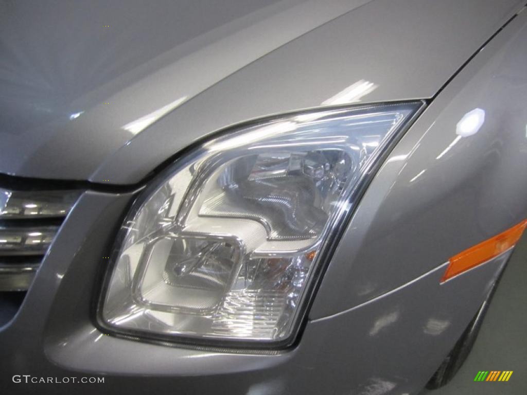 2007 Fusion SEL V6 - Tungsten Grey Metallic / Light Stone photo #4