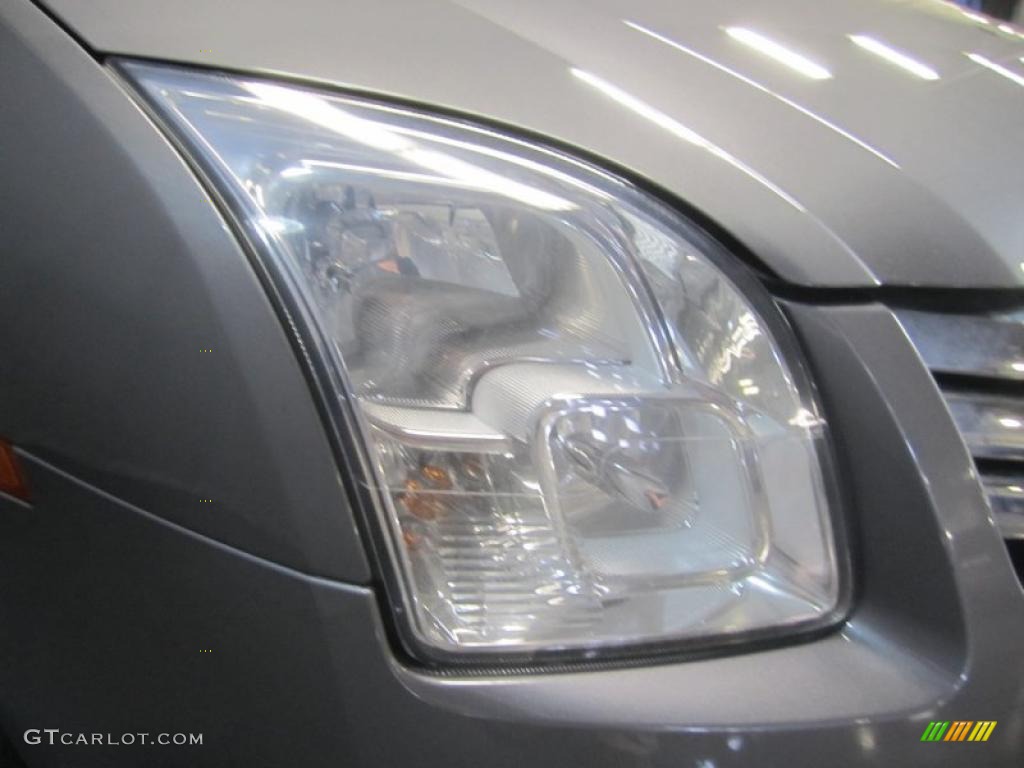 2007 Fusion SEL V6 - Tungsten Grey Metallic / Light Stone photo #6