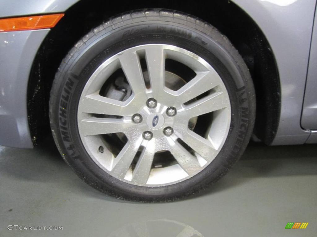 2007 Fusion SEL V6 - Tungsten Grey Metallic / Light Stone photo #8