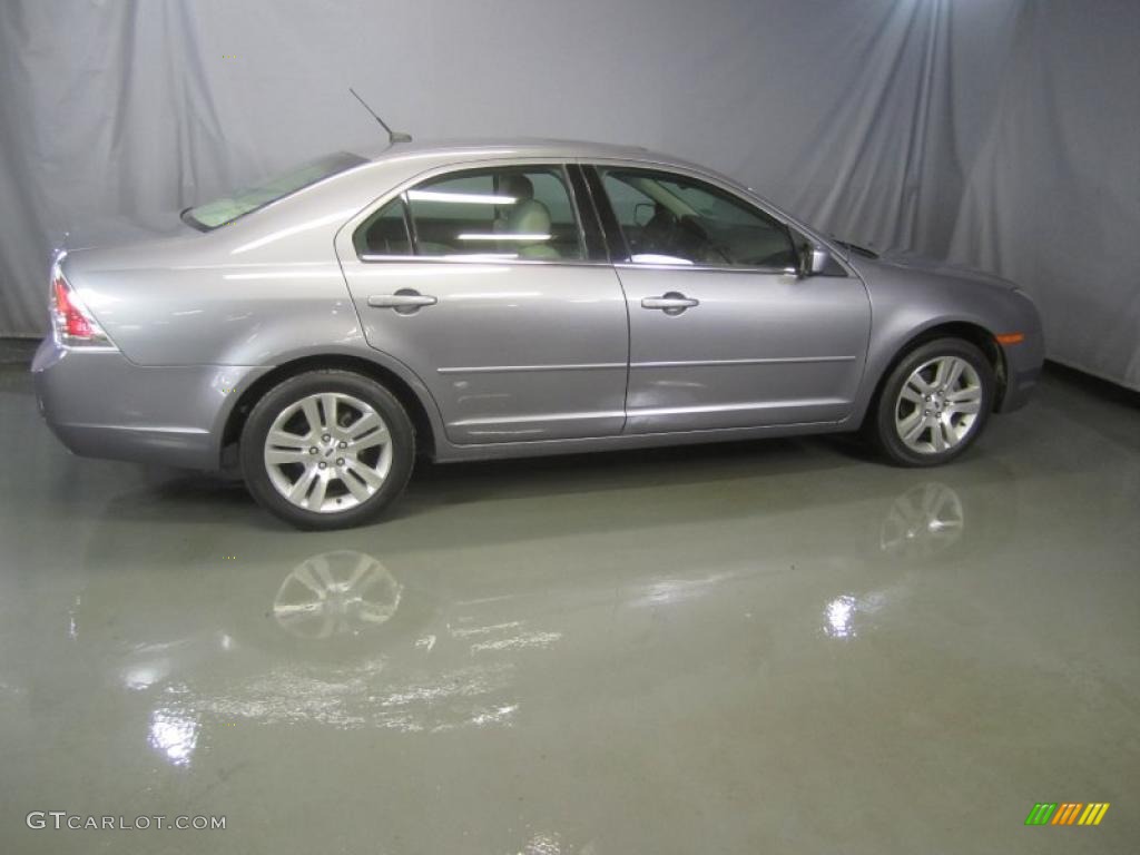 2007 Fusion SEL V6 - Tungsten Grey Metallic / Light Stone photo #13