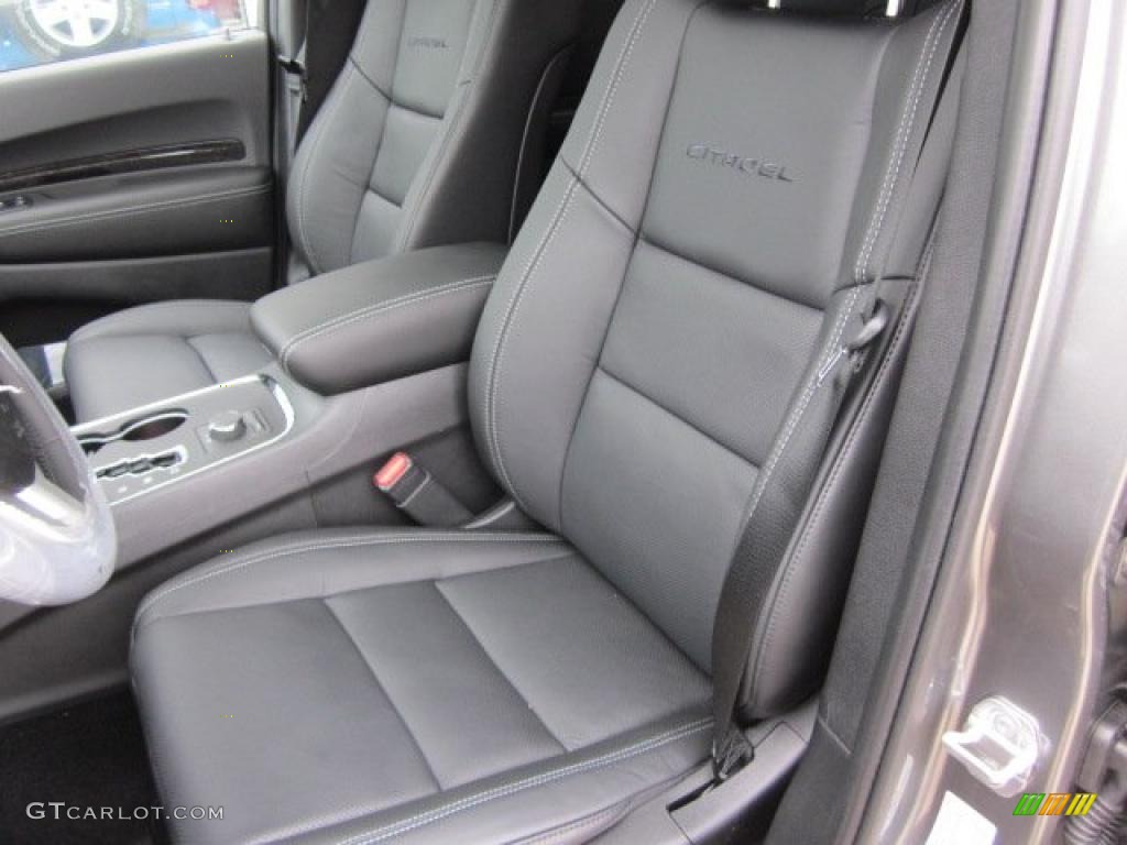 Black Interior 2011 Dodge Durango Citadel 4x4 Photo #47912352