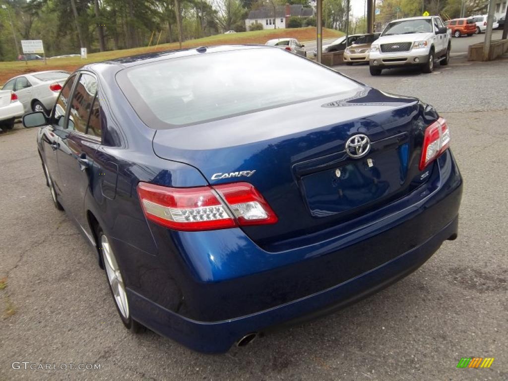 2010 Camry SE - Blue Ribbon Metallic / Dark Charcoal photo #4