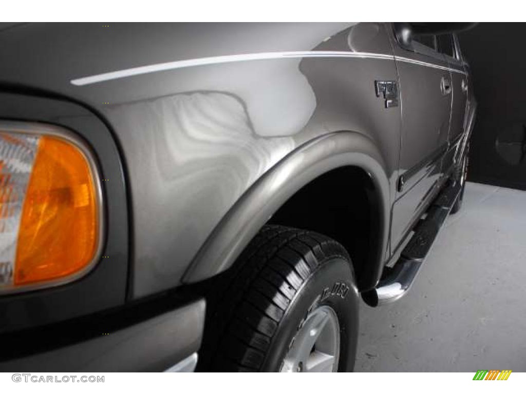 2002 F150 XLT SuperCrew 4x4 - Dark Shadow Grey Metallic / Medium Graphite photo #5