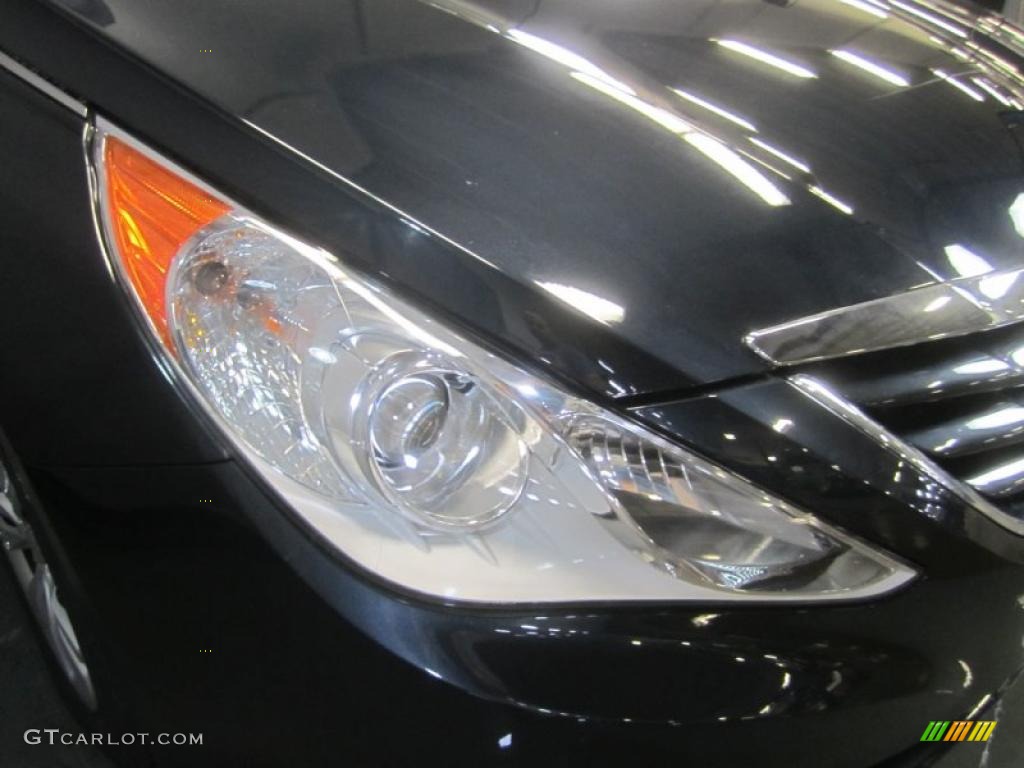 2011 Sonata GLS - Midnight Black / Gray photo #5