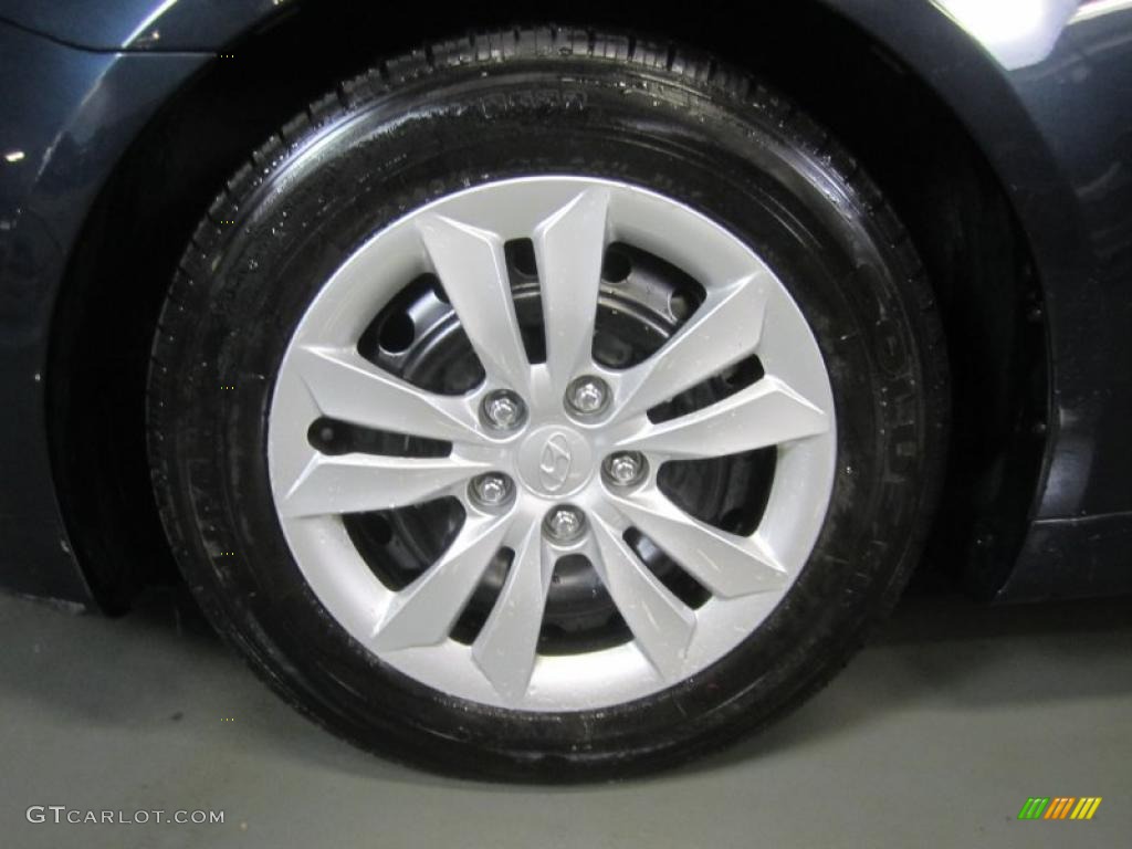 2011 Sonata GLS - Midnight Black / Gray photo #6