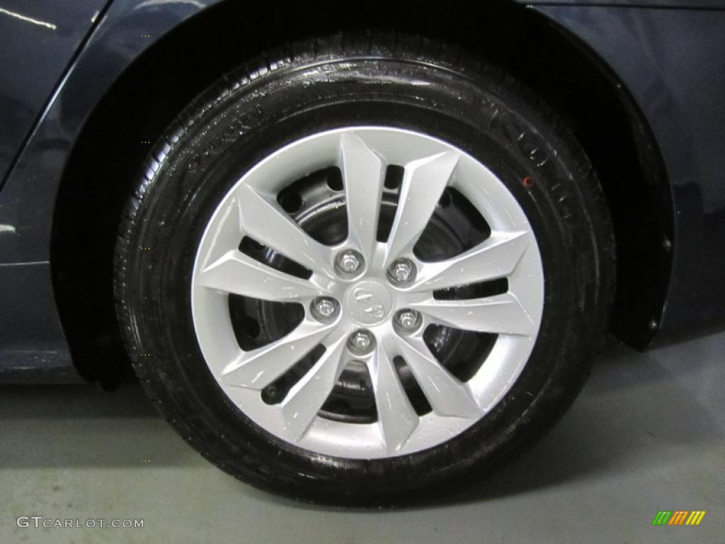 2011 Sonata GLS - Midnight Black / Gray photo #7