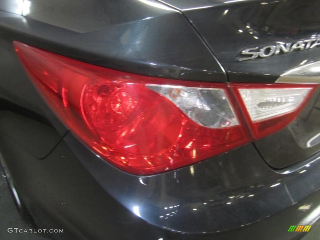 2011 Sonata GLS - Midnight Black / Gray photo #13