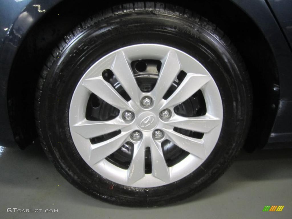 2011 Sonata GLS - Midnight Black / Gray photo #15