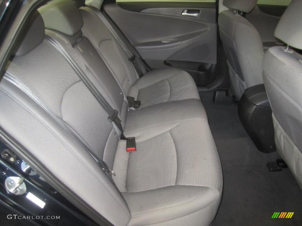 2011 Sonata GLS - Midnight Black / Gray photo #17
