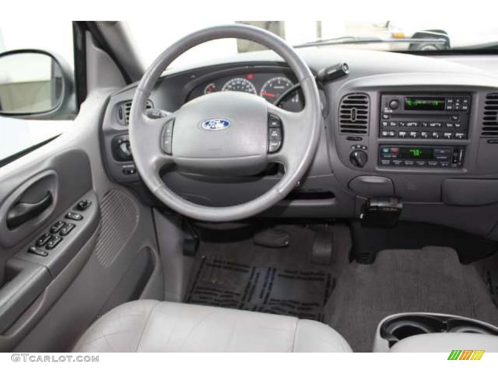 2002 F150 XLT SuperCrew 4x4 - Dark Shadow Grey Metallic / Medium Graphite photo #20