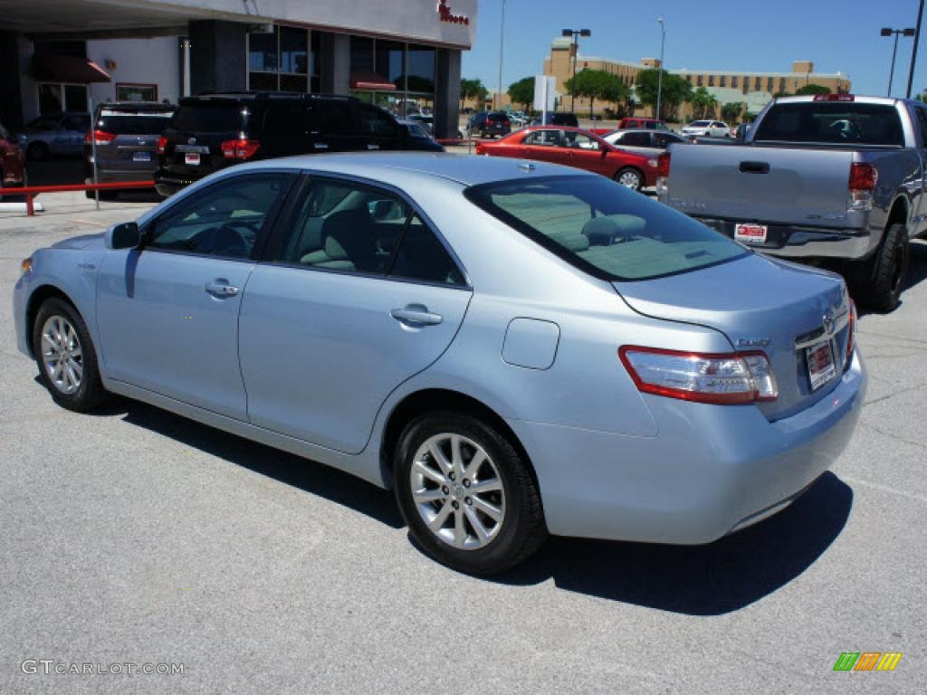 2010 Camry Hybrid - Sky Blue Pearl / Ash Gray photo #3