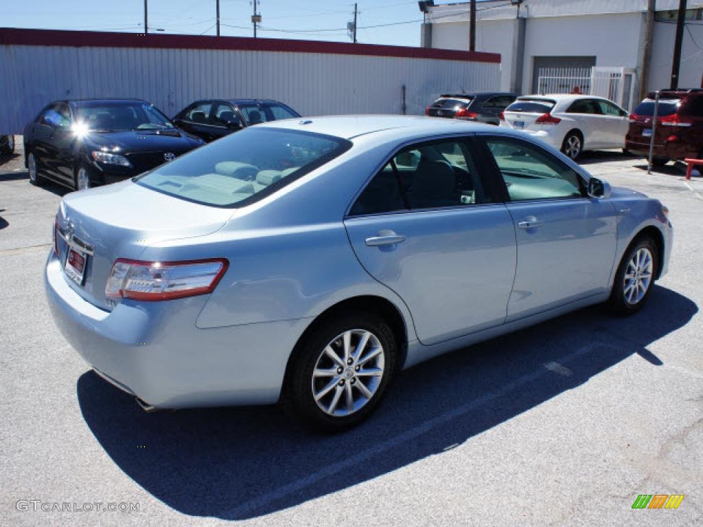 2010 Camry Hybrid - Sky Blue Pearl / Ash Gray photo #4