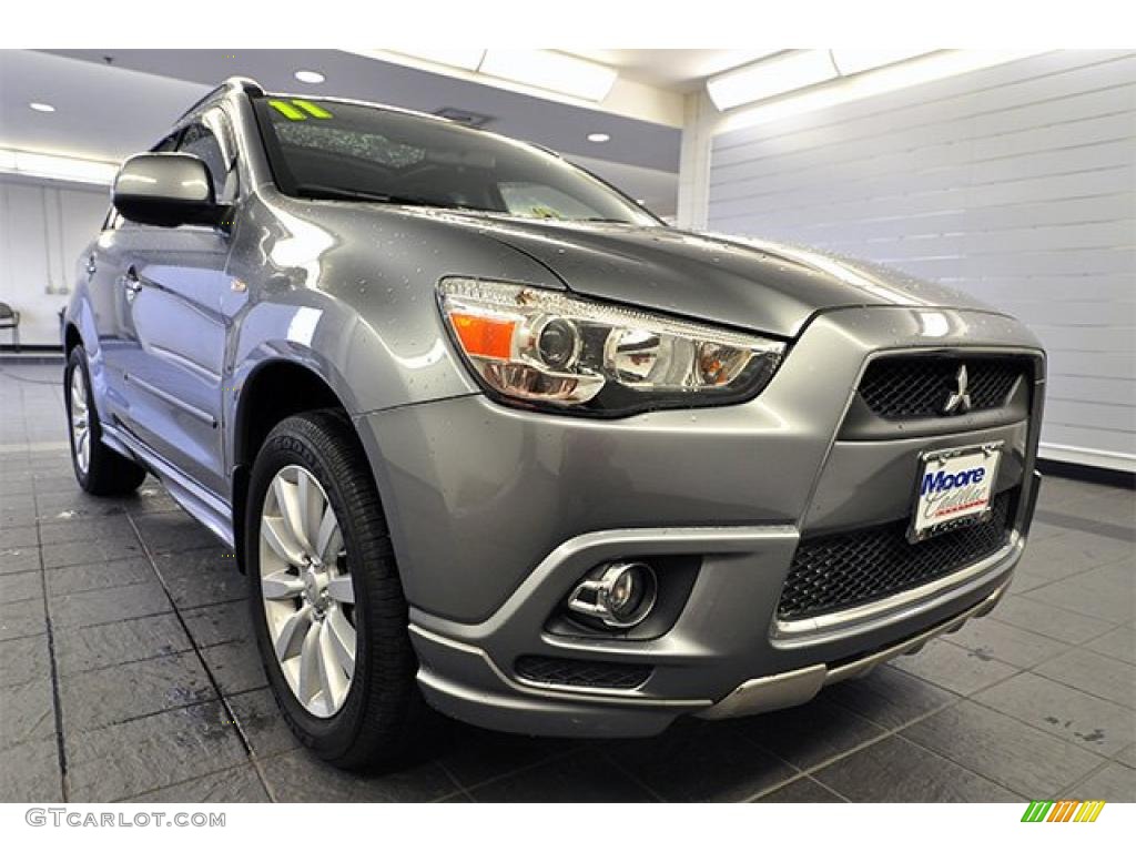 2011 Outlander Sport SE 4WD - Mercury Gray / Black photo #1