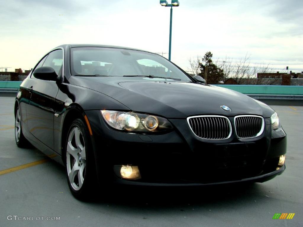 2008 3 Series 328xi Coupe - Black Sapphire Metallic / Black photo #15