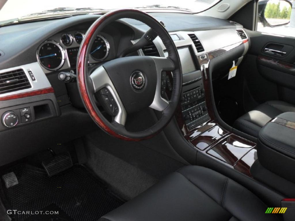 Ebony/Ebony Interior 2011 Cadillac Escalade ESV Luxury AWD Photo #47918850