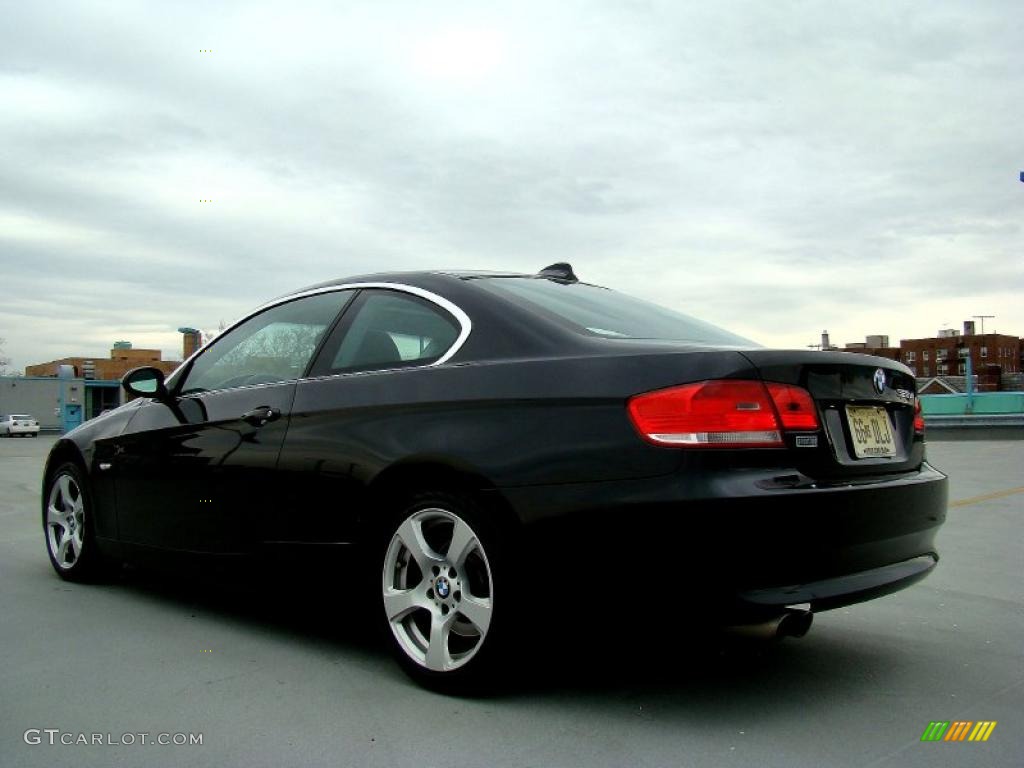 2008 3 Series 328xi Coupe - Black Sapphire Metallic / Black photo #54