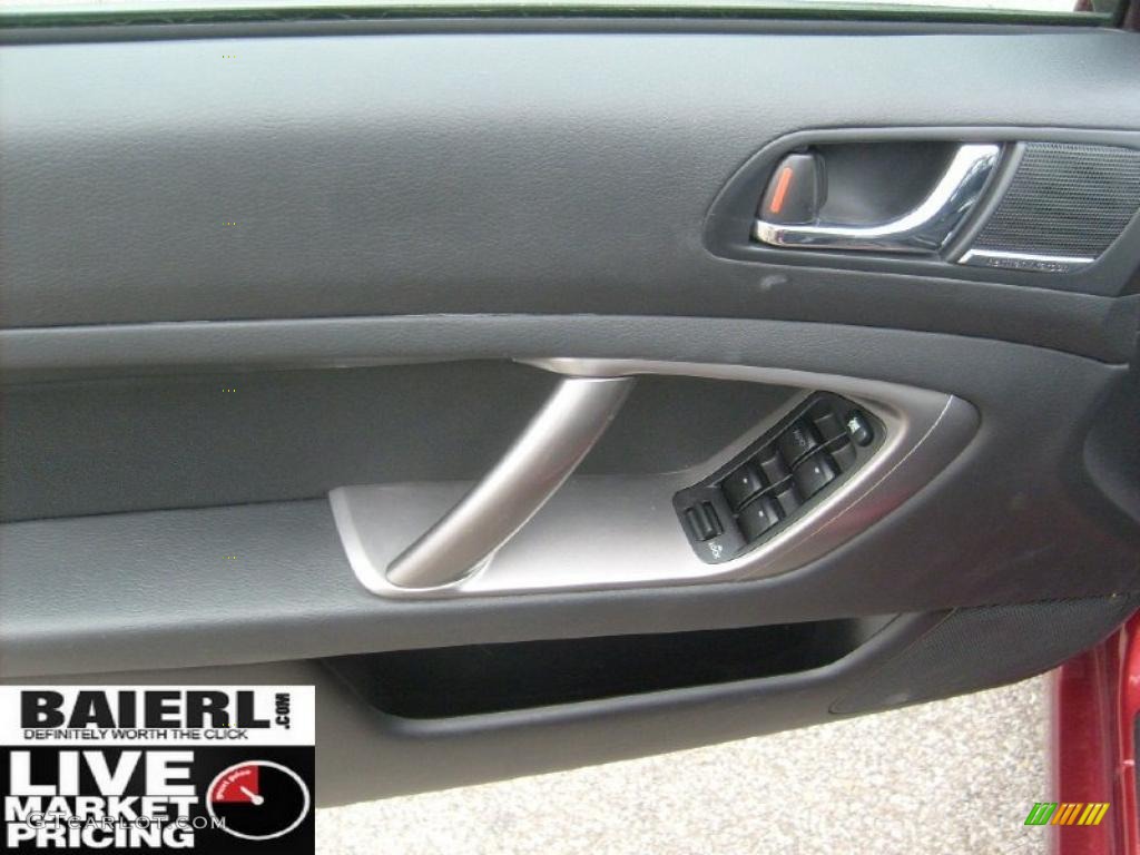 2009 Legacy 2.5i Sedan - Ruby Red Pearl / Off Black photo #12