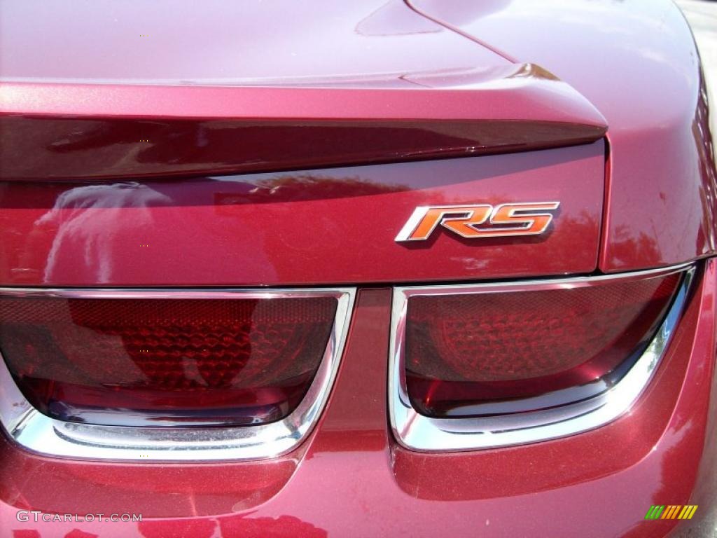 2011 Camaro LT/RS Coupe - Red Jewel Metallic / Beige photo #8
