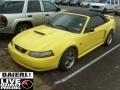 Zinc Yellow - Mustang GT Convertible Photo No. 3