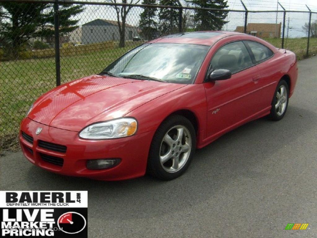 2002 Stratus R/T Coupe - Indy Red / Black/Beige photo #1