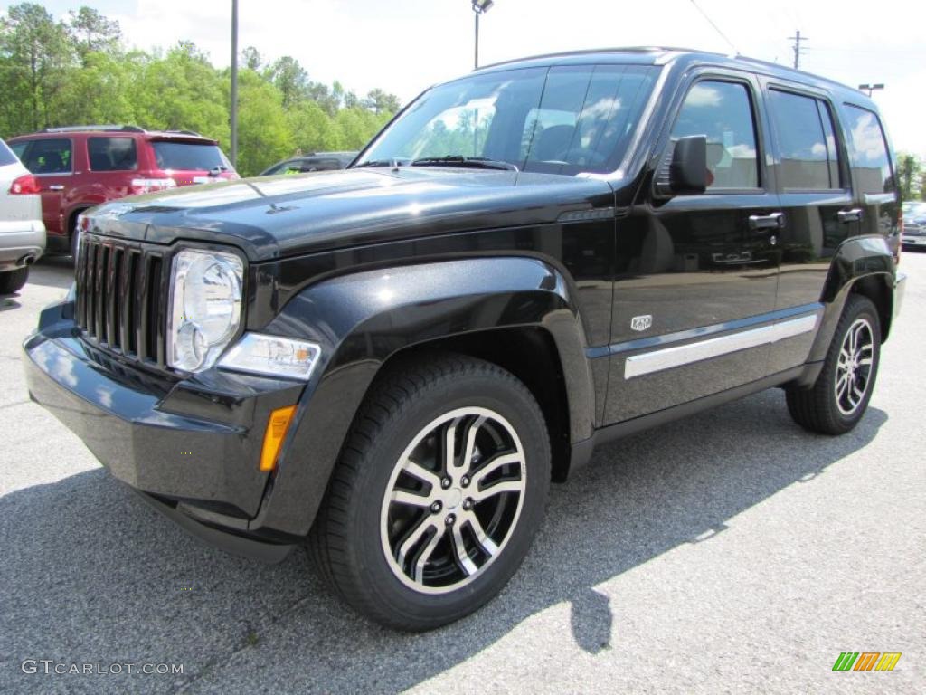 Brilliant Black Crystal Pearl 2011 Jeep Liberty Limited 70th Anniversary Exterior Photo #47921835