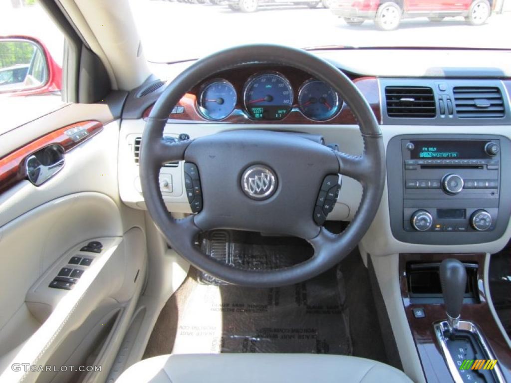 2008 Buick Lucerne CXS Cocoa/Cashmere Steering Wheel Photo #47923947