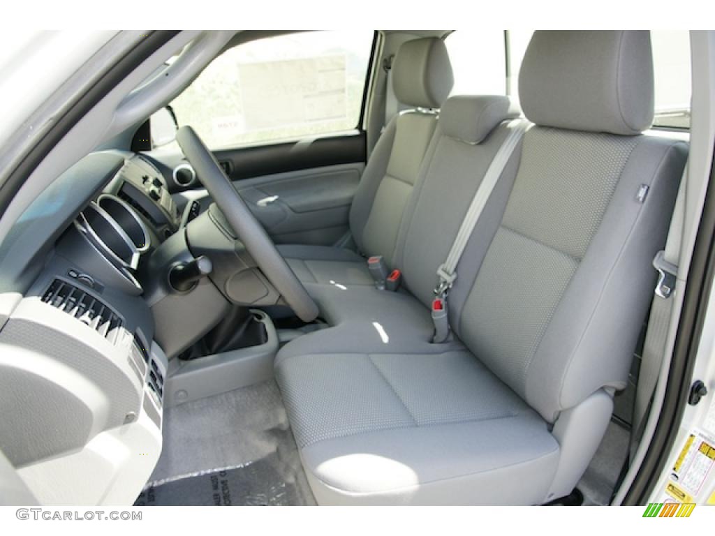 Graphite Gray Interior 2011 Toyota Tacoma Regular Cab 4x4 Photo #47925168
