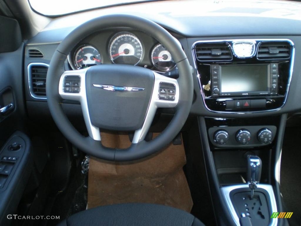 2011 Chrysler 200 Touring Black Dashboard Photo #47926188