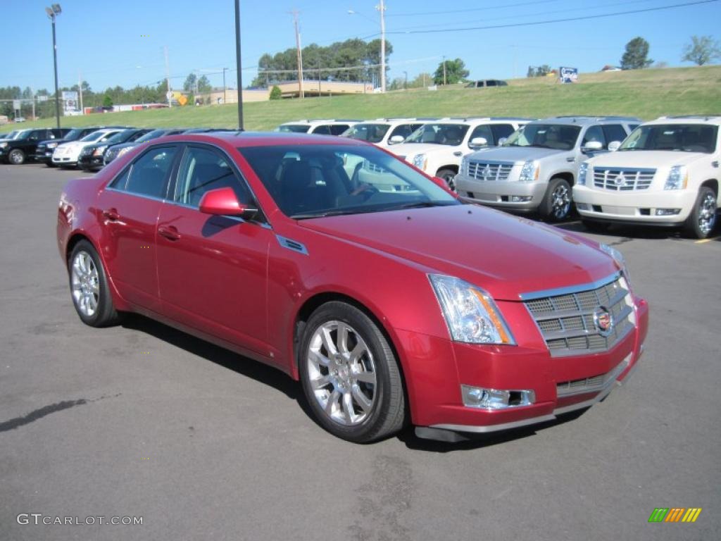 2008 CTS 4 AWD Sedan - Crystal Red / Ebony photo #7