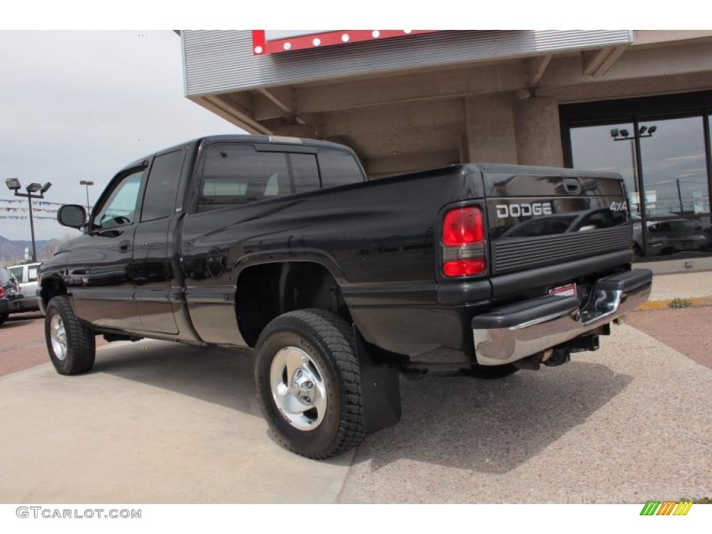 1998 Ram 1500 Laramie SLT Extended Cab 4x4 - Black / Gray photo #4