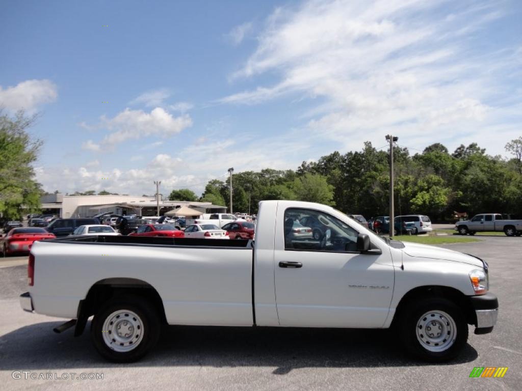 2006 Ram 1500 ST Regular Cab - Bright White / Medium Slate Gray photo #9