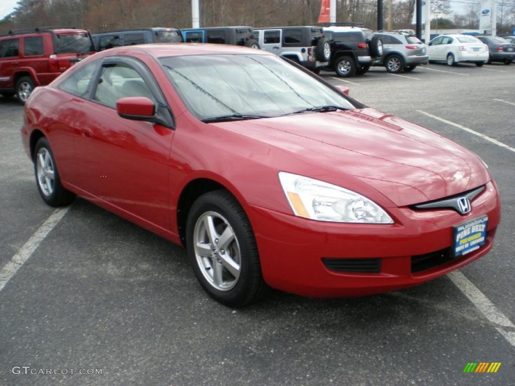 2005 Accord LX Special Edition Coupe - San Marino Red / Ivory photo #3