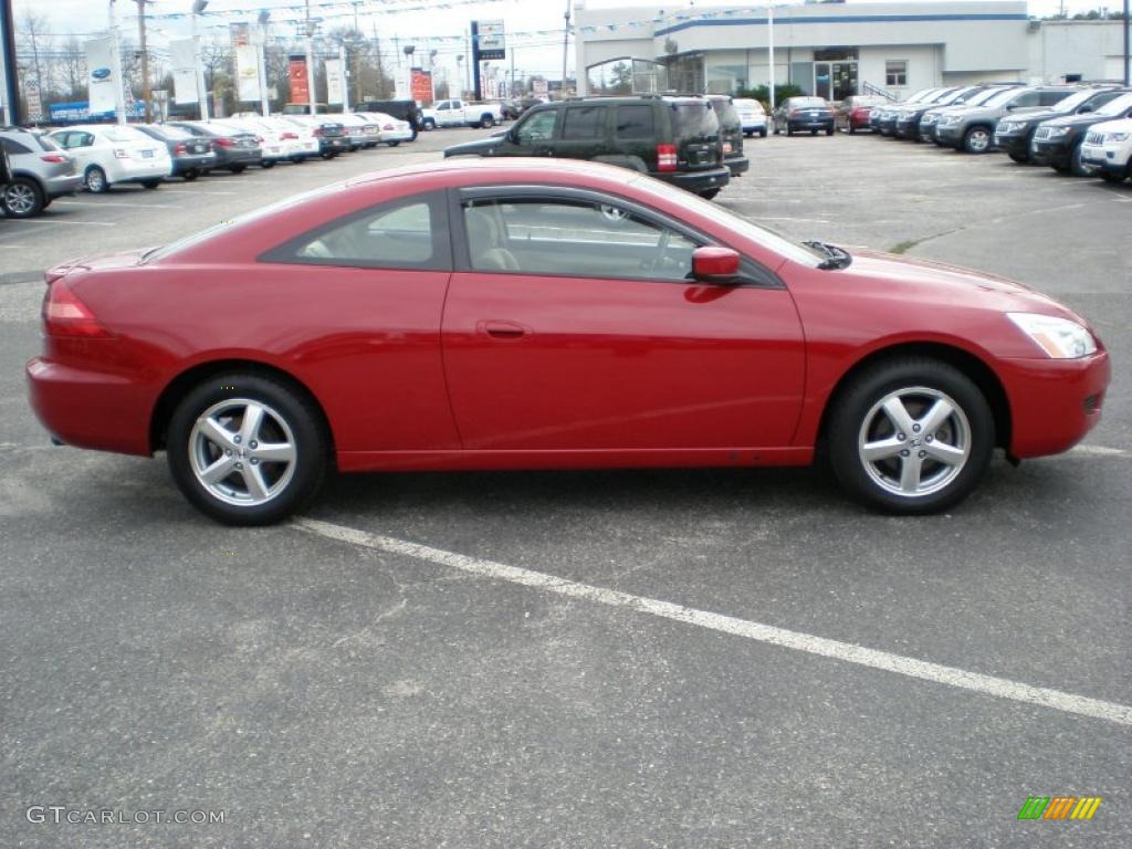 2005 Accord LX Special Edition Coupe - San Marino Red / Ivory photo #4