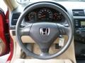 Ivory 2005 Honda Accord LX Special Edition Coupe Steering Wheel