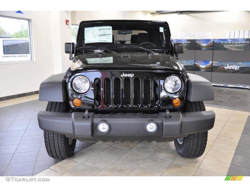 2011 Wrangler Sport S 4x4 - Black / Black photo #3