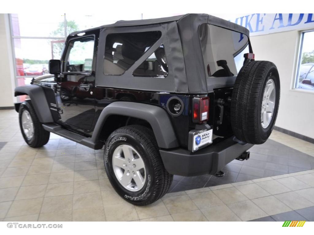 2011 Wrangler Sport S 4x4 - Black / Black photo #9