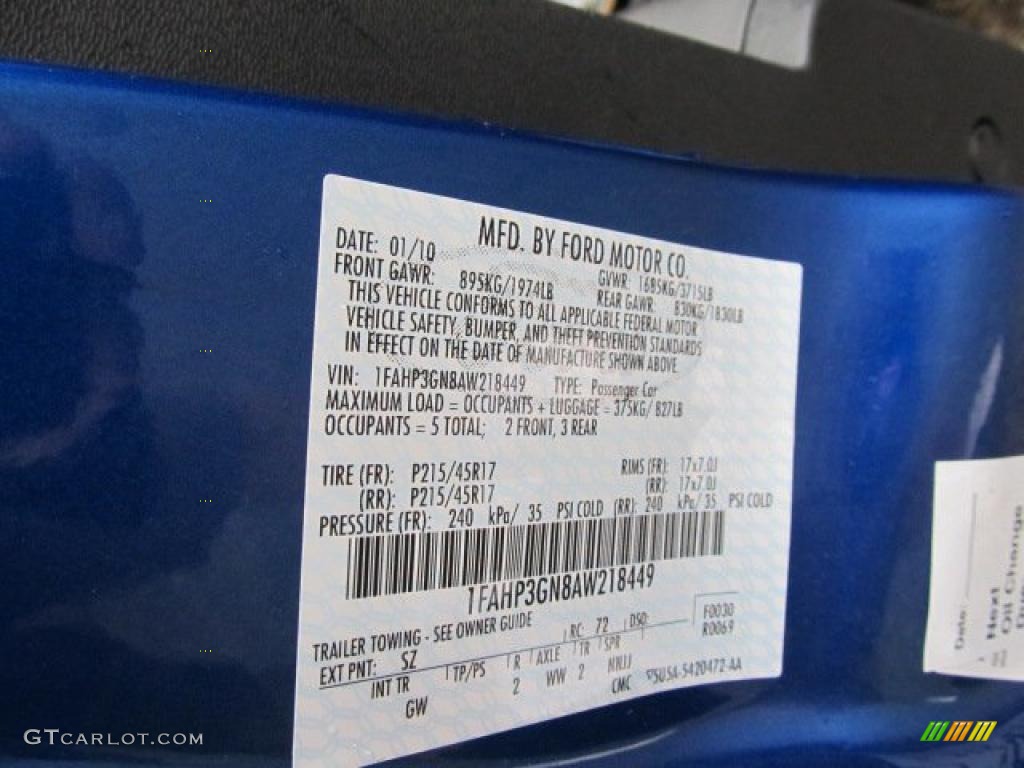 2010 Focus SES Sedan - Blue Flame Metallic / Charcoal Black photo #14