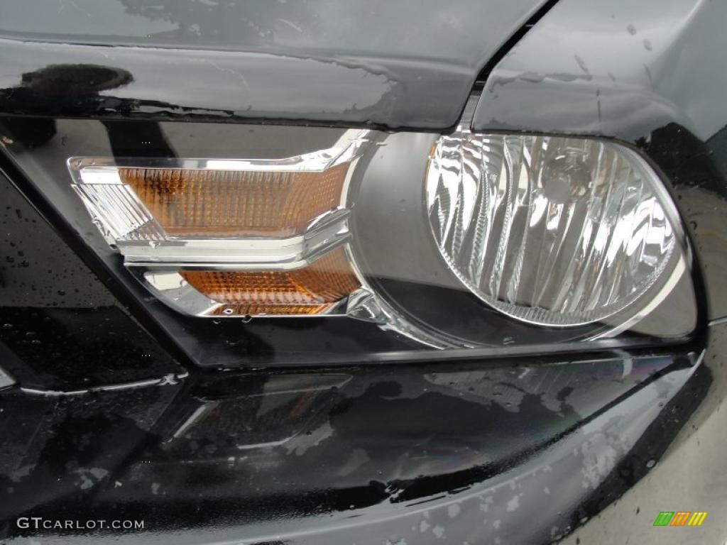 2011 Mustang V6 Coupe - Ebony Black / Charcoal Black photo #9