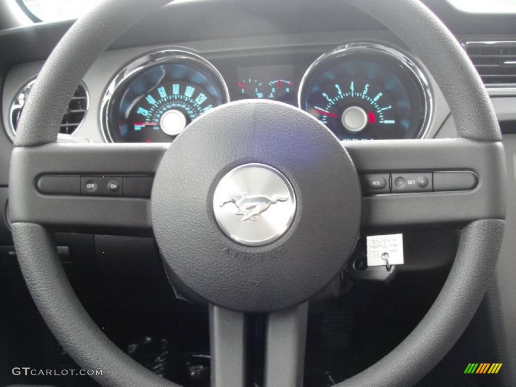 2011 Mustang V6 Coupe - Ebony Black / Charcoal Black photo #31