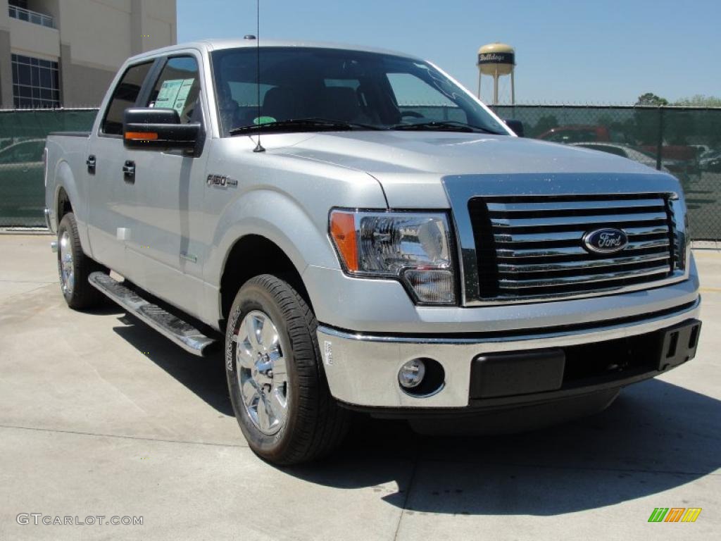 2011 F150 XLT SuperCrew - Ingot Silver Metallic / Steel Gray photo #1