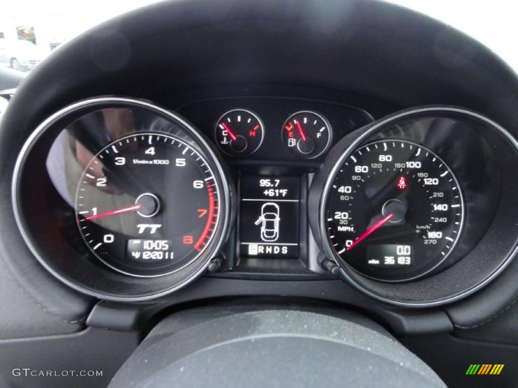 2009 Audi TT 2.0T quattro Coupe Gauges Photo #47932137