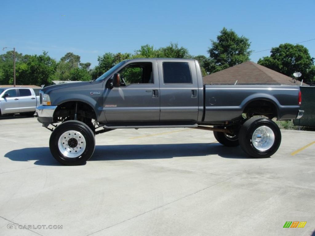 Dark Shadow Grey Metallic 2004 Ford F250 Super Duty Lariat Crew Cab 4x4 Exterior Photo #47933793