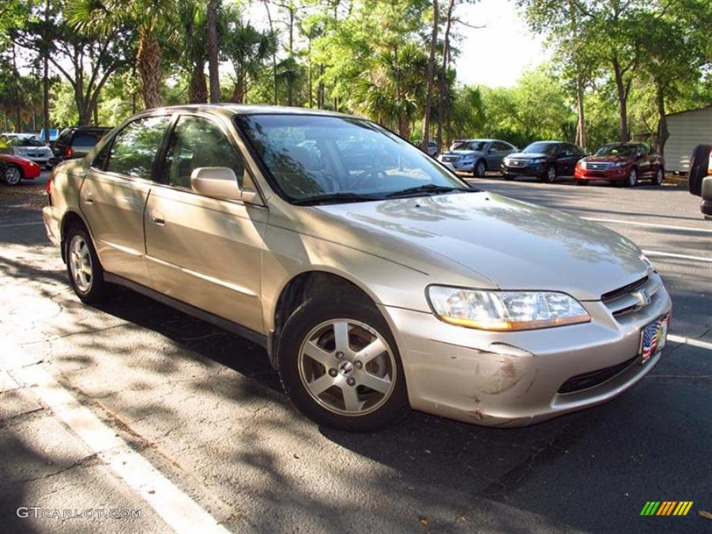 2000 Accord SE Sedan - Naples Gold Metallic / Ivory photo #1