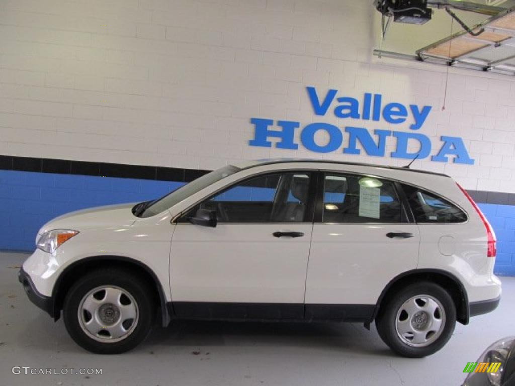 2009 CR-V LX 4WD - Taffeta White / Gray photo #2