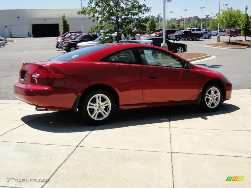 2007 Accord EX Coupe - San Marino Red / Ivory photo #5